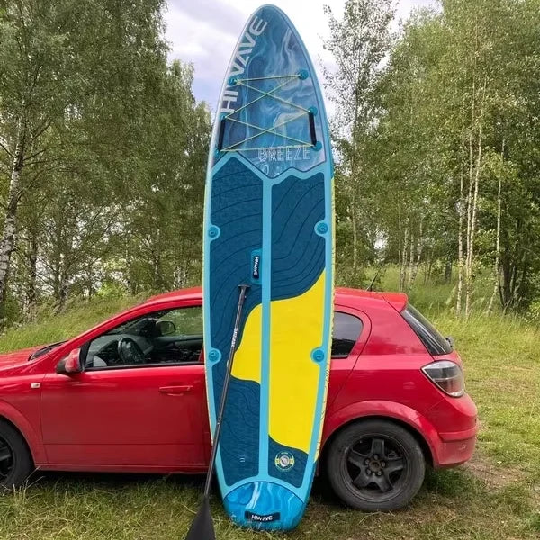 EU Overseas Warehouse 11'x34''x6'' Drop Stitch Inflatable SUP Waterplay Surfing Stand up Paddle Board for Ocean Waters