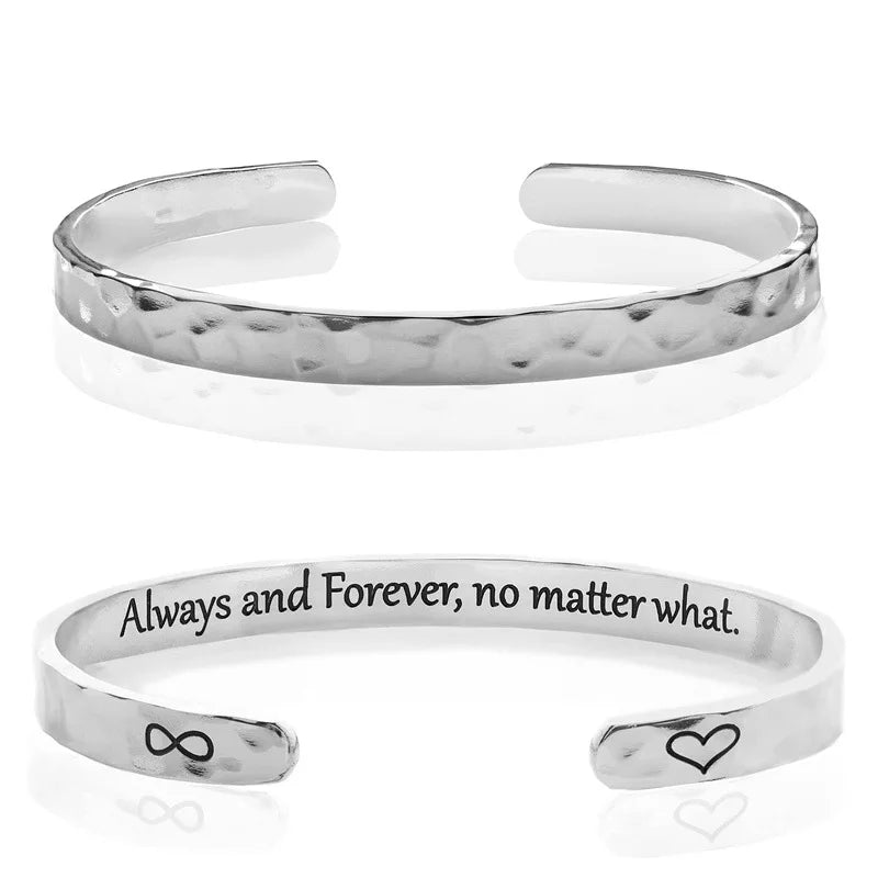 Fashion Jewelry Bracelets C Shape Open Hammered Cuff Bangle Bracelet Cuff Stainless Steel Men Bracelets