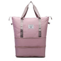 Custom logo Large Capacity Waterproof Expandable Carry Weekend Travel Duffel Bag Dry/wet Separate Sports Handbag Fitness Bags