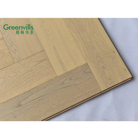 Hot!! Light Color Engineered Oak Herringbone Natural Wood Hardwood Parquet + European White Oak Flooring