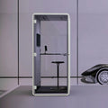 Soundproof Privacy Cabin Modular Design ISO Certified Aluminum Frame for Quiet Focus Work in Open Office and Clinic Lobby