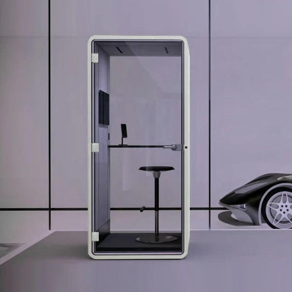 Soundproof Privacy Cabin Modular Design ISO Certified Aluminum Frame for Quiet Focus Work in Open Office and Clinic Lobby