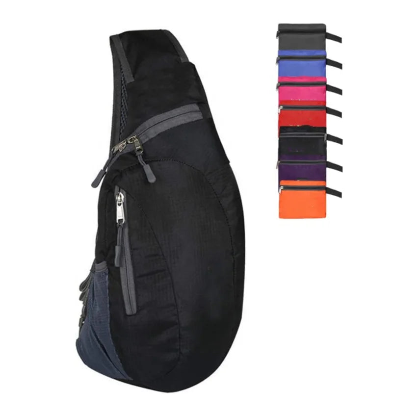 Wholesale Vintage Durable Waterproof Lightweight Outdoor Cycling Foldable Crossbody Shoulder Daypack Portable Sports Bags