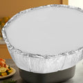 Oval Shaped Aluminum Catering Box Silver Foil Packing Serving Container Turkey Pan with Lid