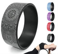 Yoga Wheel Pilates with Buddha Lotus Professional PU Yoga Circles Gym Workout Back Training Tool for Bodybuilding Fitness
