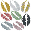 Fashion Diy Garment Accessories Iron-on Full Diamond Applique Motif Leaf Patch Sticker Bag Sock Hot-fix Colored Resin Rhinestone