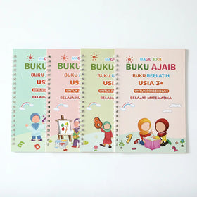 Indonesian Children's groove Stationery Student Notebook Spiral Notebook Notepad Sank Magic Book