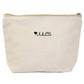 Factory Direct Sale Logo Printed Organic Cotton White Makeup Brush Dongguan Silk Recycled Bags Make Bag Cosmetic Case