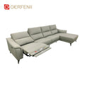Luxury Modern Gray Couches Sofa Modular Imported Leather Living Room Furniture Lazy Sofa Recliner