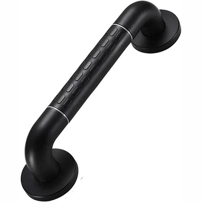 Matte Black Nylon & Stainless Steel Non-Slip Bathroom Grab Bars Safety Hand Rail Support Grab Bar for Disabled