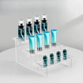 OEM Modern Eco-Friendly Acrylic Display Riser Stand with Polished Surface for Cosmetic Perfume Retail Use