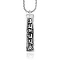 Buddhism Wholesale Simple Style Necklace Jewelry Customized Name Religious Steel Word Pendant for Women Men