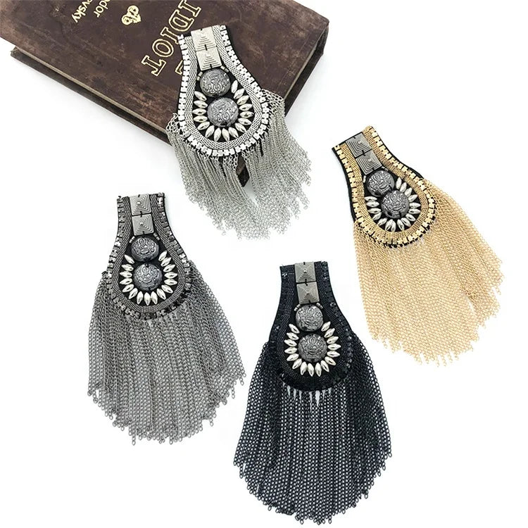 LHY Women's Fashion Iron Metal Jewelry Handmade Embellished Applique Decorative Shirt Dress Accessory for Clothes & Bags