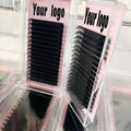 Eyelash Extensions 0.03 0.05 0.07 Dark Matte Premium Silk Lash Extensions Faux Mink Volume Private Label Cashmere Lash Trays