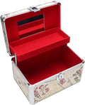 Double Layer Large Capacity Beauty Makeup Storage Case Eyelashes Extension Tools Storage Box Suitable for Makeup Artists
