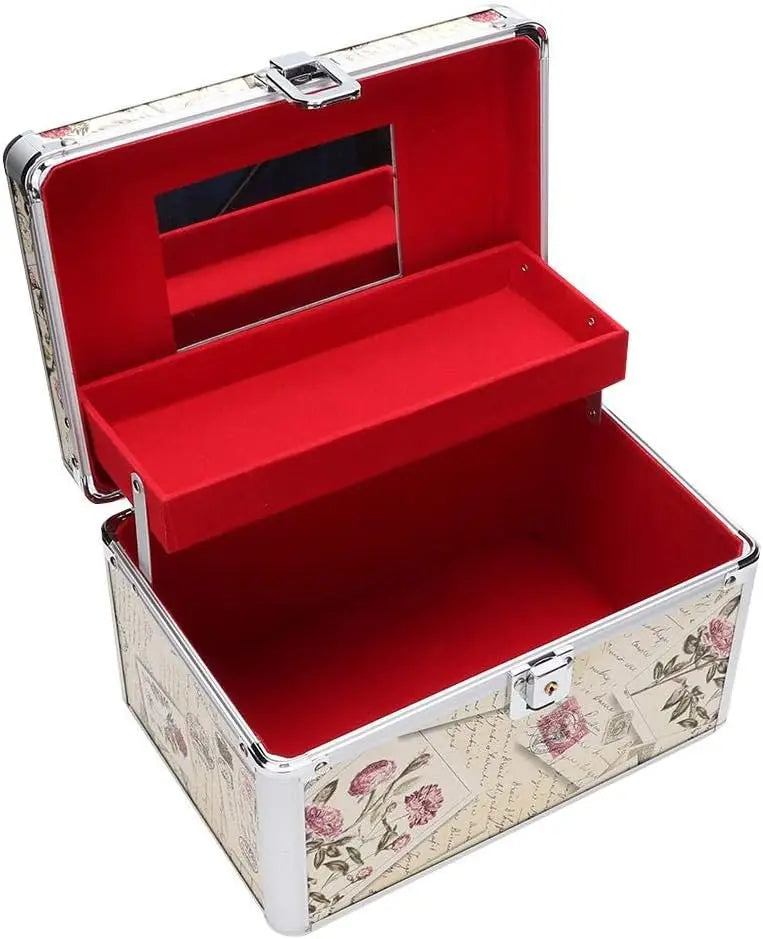 Double Layer Large Capacity Beauty Makeup Storage Case Eyelashes Extension Tools Storage Box Suitable for Makeup Artists