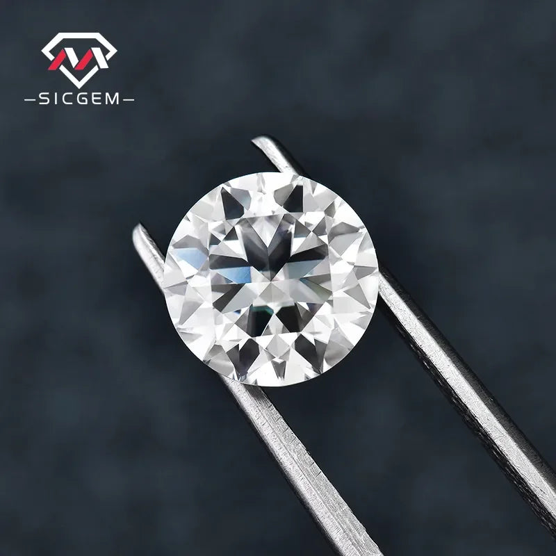 Wholesale Round Brilliant Cut VVS D Color Synthetic Moissanite Stone Loose for Jewelry Making