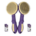 Effective Pet Grooming Long Pin Brush Safety Dog Detangling Brush Deshedding Hair Tool for Dogs & Cats