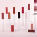 Rectangle Empty Lip Gloss Tubes 5ml DIY Refillable Matte Lip Glaze Bottles Custom Logo Printing Cosmetic Packaging Bulk