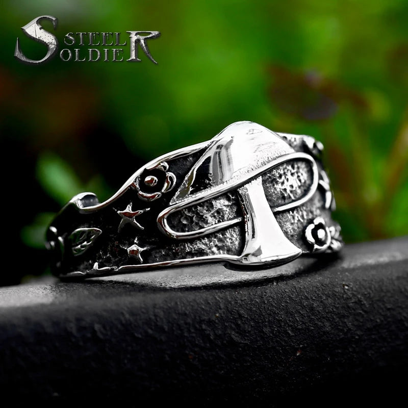 SS8-979R 023 New Creative Design Ace of Spade Ring Playing Card Ring for Men Poker Jewelry for Men Gift Wholesale