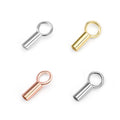 S925 DORADO Custom Wholesale 925 Solid Sterling Silver DIY Jewelry Making Rope Buckles Clasp in Sliver Platinum Gold Rose Gold