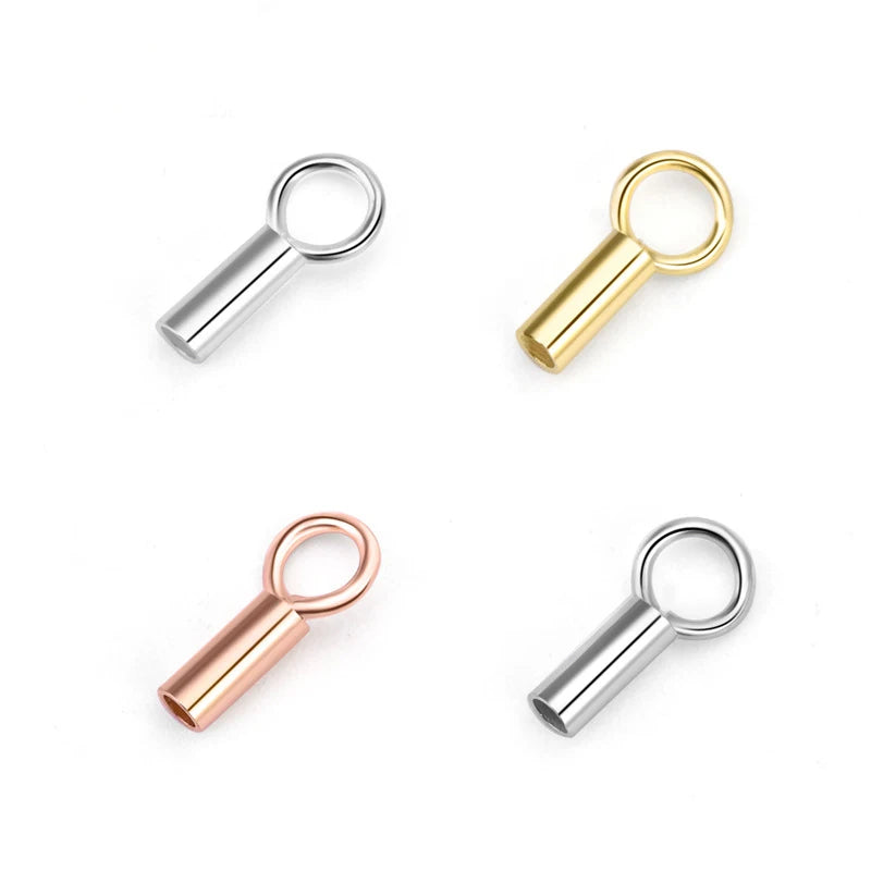 S925 DORADO Custom Wholesale 925 Solid Sterling Silver DIY Jewelry Making Rope Buckles Clasp in Sliver Platinum Gold Rose Gold