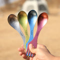 Tiartisan Silver Titanium 3-in-1 Spork (Spoon/Fork/Knife) Ultralight Picnic Hiking Camping Backpacking Outdoor Utensil
