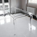 Simply Style Factory Custom Modern Living Room Round Shape clear Coffee Acrylic Dining Table