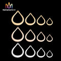 Hollowed Out Water Drop Lettering Pendant Charm Bulk Custom Chain Pendant Diy Necklace Jewelry Accessories