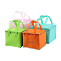 Wholesale Custom Logo Non Woven Thermal Insulated Bag Colorful Cooler Tote Bag With Zipper for Food
