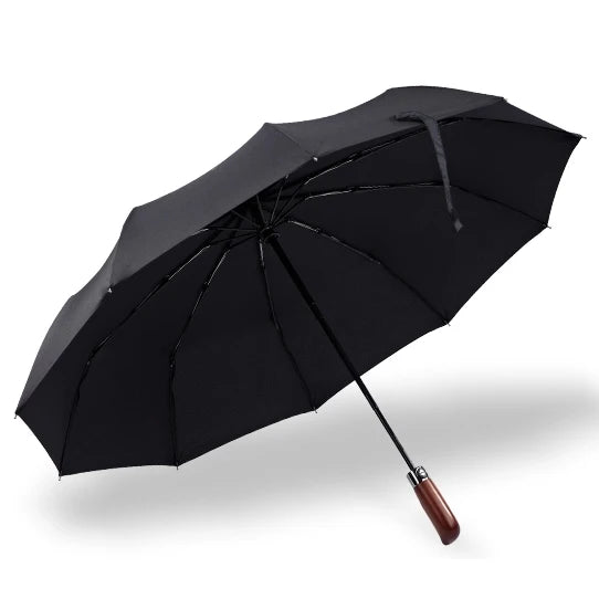 Portable Rain Automatic Windproof 3 Folding Umbrella Personal Designer Auto Sunshade Paraguas Custom Logo Compact Umbrella