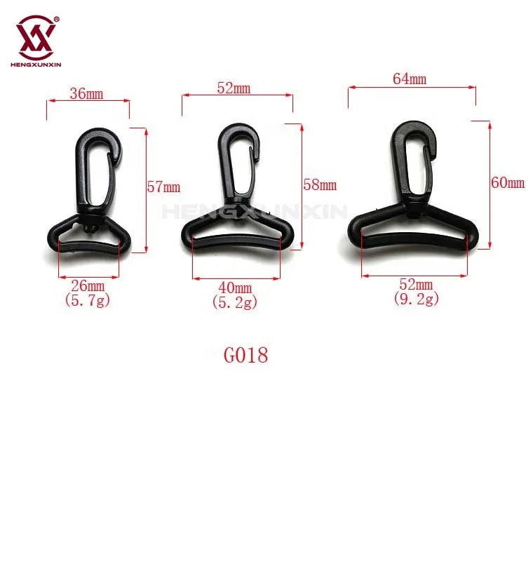 Customized Accept Hiking Drink Holder Water Bottle Strap Accessories Backpack Bag Plastic Swivel Snap Hook