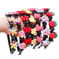 Korean Style Compression Hairband with Clip Girls and Babies Hair Accessory Headdress Kids Hairpin Headband