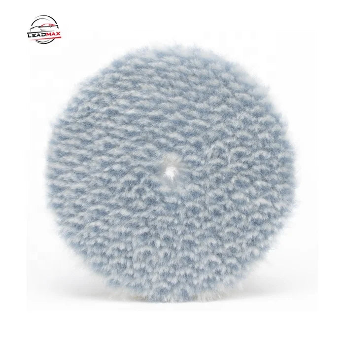 LEADMAX 100% Natural Wool Polishing/Cutting Pads Best Wholesale Hookit Plus Composite Buffing Tools for Car Polishing