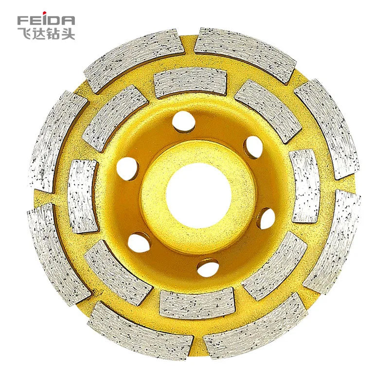 FEIDA Customized OEM Abrasive Disc Standard Hardness Diamond Angle Grinding Wheel Deburring Grit 50 Stone Concrete Ceramic Metal