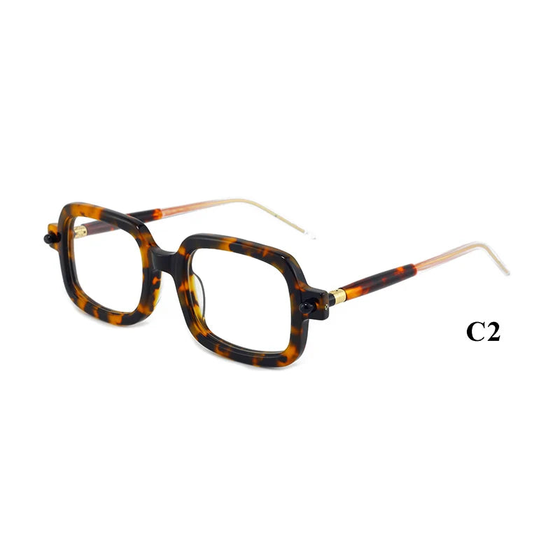 Latest Style Manufacture Wholesale Mens Square Frames Design Acetate Eyewear Optical Popular Big Frame Eye Glasses