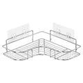 Stainless Steel Adhesive Bathroom Shower Caddy Bathroom Corner Rack Bathroom Shelf Rack