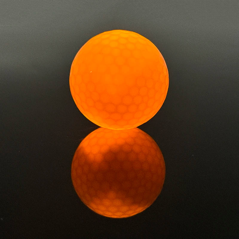 Factory Price Hot Selling LED Battery 50 Hours Light up After High Golf Ball Durable Surlyn Cover Ball Orange Color