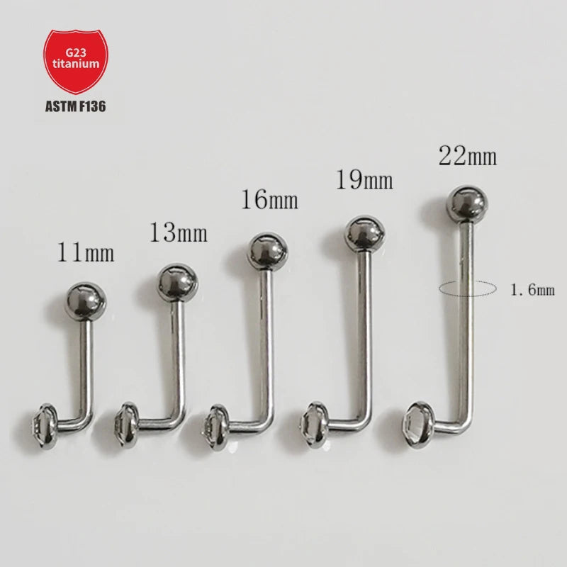 POENNIS ASTM F136 Titanium Implant Grade Czech Vertical Clitoral Hood Piercing Genital VCH Christina Wedding Engagement Gift