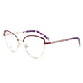 LY6613 Colorful Cat Eye Glasses Metal Designer CE Optical Eyeglasses Frames for Women