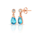 925 Sterling Silver CZ Zircon Stone Water Drop Pendant Earrings – EU Local Stock