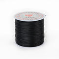 Black White Stretch Flat Stretchy Thread Cord Handmade 50meter Per Roll 0.6mm Colors Elastic Wire for Bracelet Beading Use