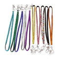All Around Bling Crystal Rhinestones Leather Neck Strap Lanyard for ID Badge Keys Holder Phone
