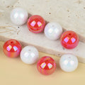 New Electroplated Acrylic Transparent Color Beads 16mm Online Celebrity DIY Mobile Phone Shell Chain for Bag Jewelry Accessories
