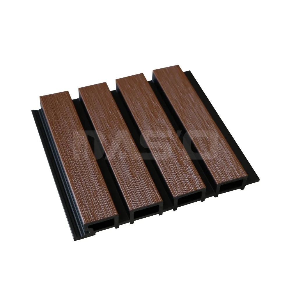 Dual-Color Co-Extrusion Outdoor Wall Cladding UV Resistant WPC Composite Panel Hospital Waterproof Wood Decor Exterior Wall
