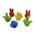 Soododo 2026 Wholesale Creative Cartoon Rock Paper Scissors Pencil Eraser TPR Rubber Animal-Modeling Stationery School Use