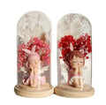 AYOYO OEM  Rose Mother's  Day Gifts Luminous Glass Cover Ornaments Gift Box for Mothers Day 2025