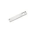 Stainless Steel & Titanium Steel Luxury Rectangle Plate Accessory 35*6MM Gold PVD Plated Heart Charm Jewelry Fitting