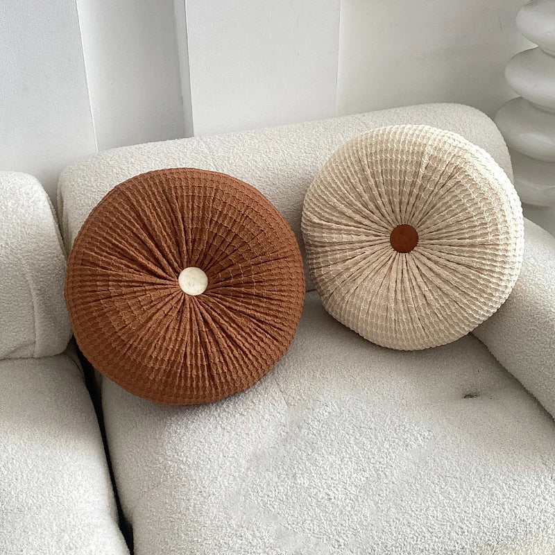 Jiuyi Hot Sale Hand-woven Solid Color Tatami Cushion Soft Futon Chair Cushion for Living Room Sofa Chair Room Decoration
