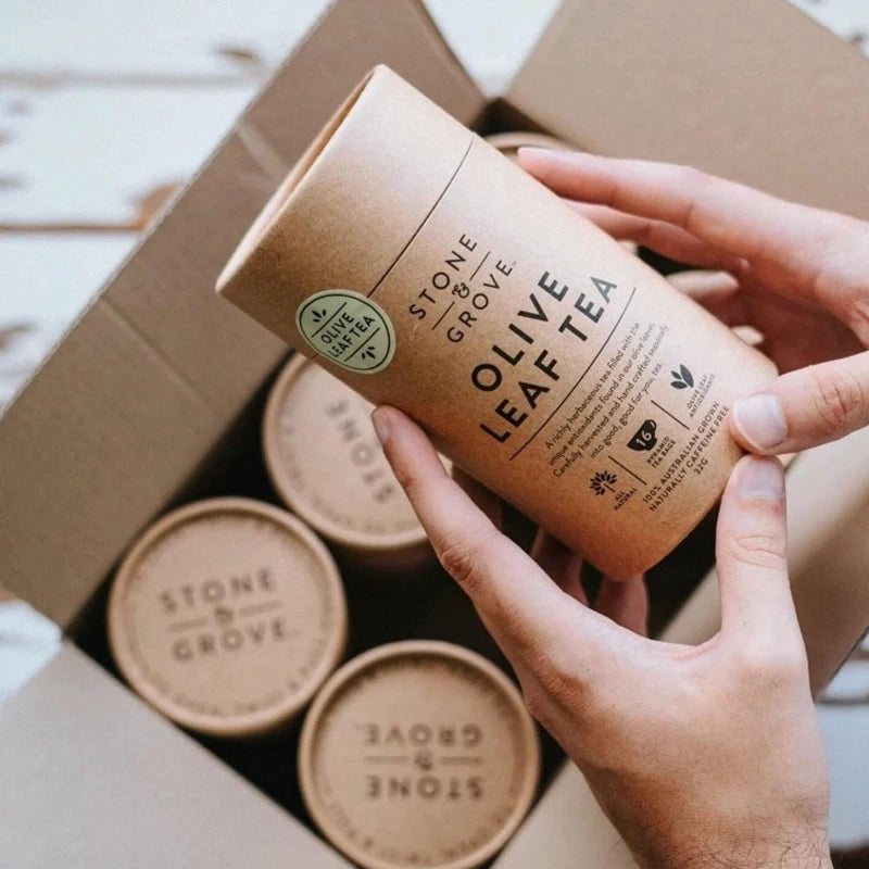 Custom Printing Eco-friendly Cylinder Packaging Box Coffee Tea/loose Tea/tea Kraft Paper Tube Packaging Round Tube Box